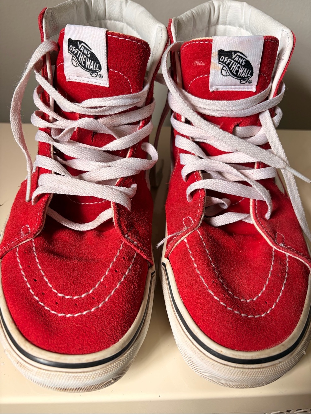 Vans Red High-Top Sneakers